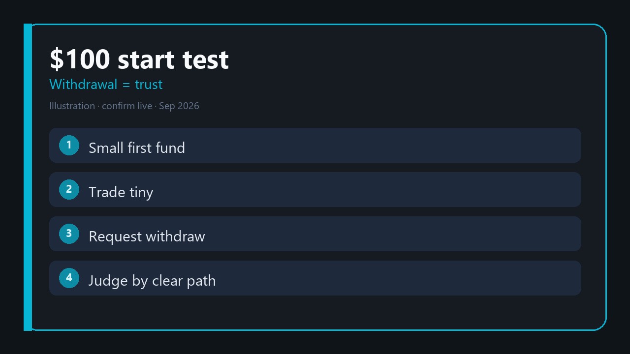 Small deposit and partial withdrawal test for Nigeria CFD accounts