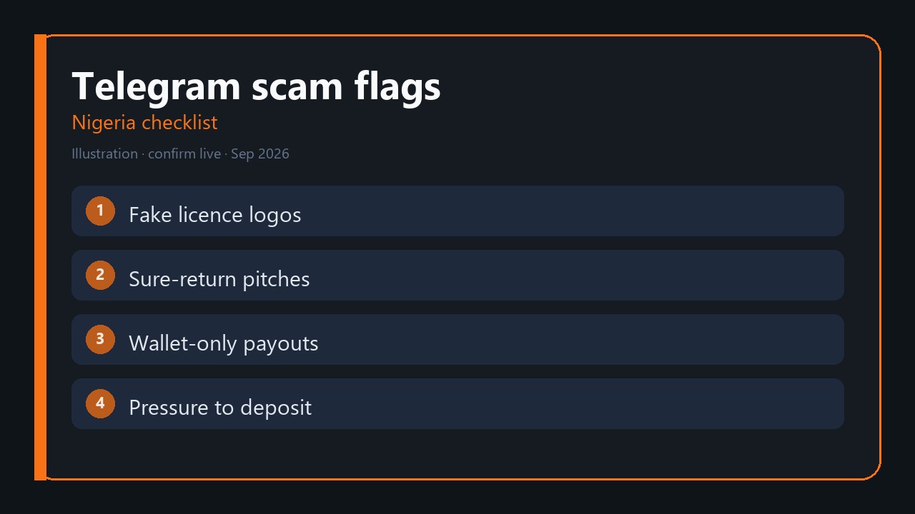 Checklist to avoid Telegram CFD broker scams in Nigeria